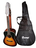 PT Double Guitar Sided Acoustic Strings Busuyi 2021 Sunset 12/6 Neck, Double