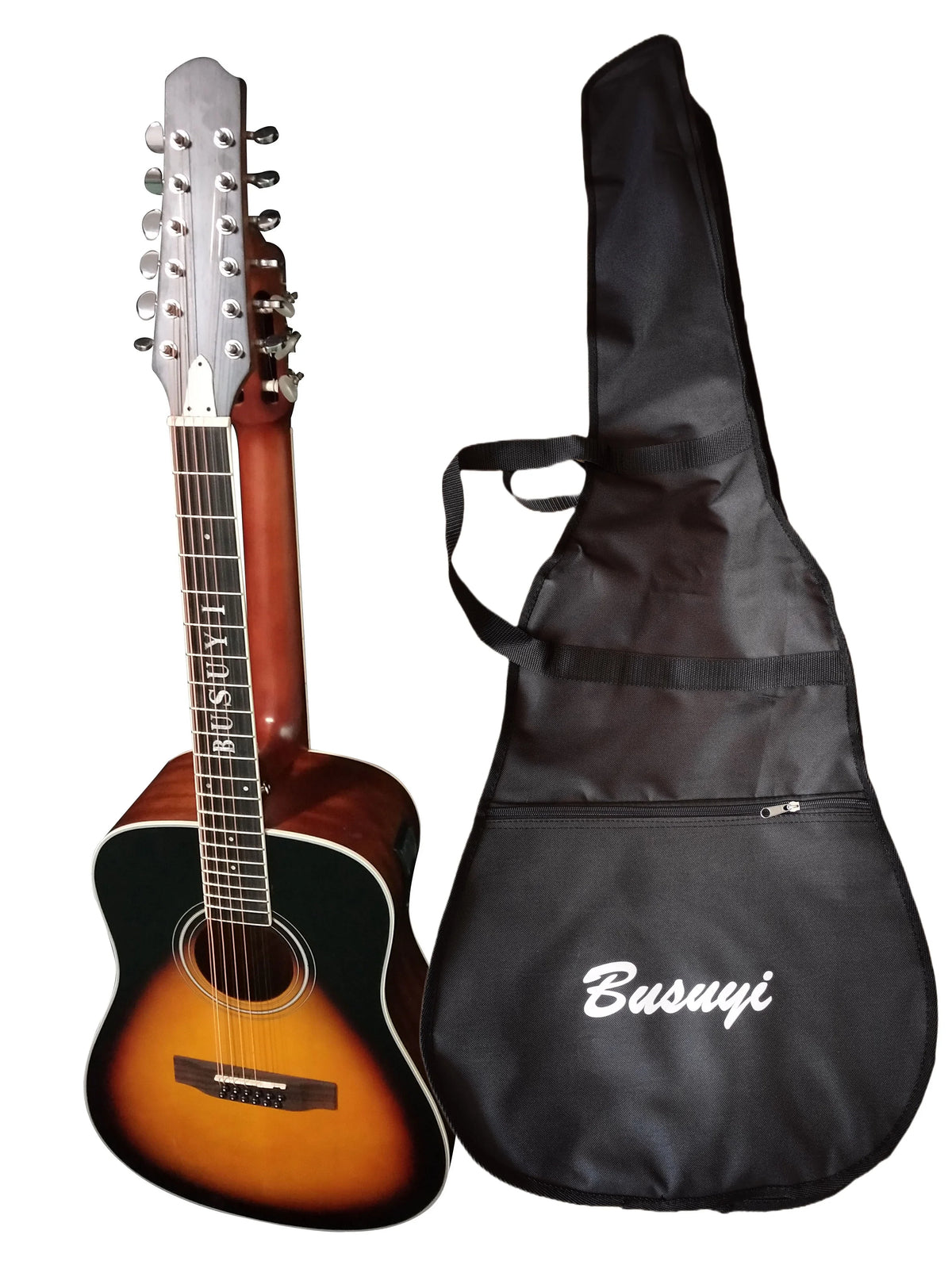 PT Double Guitar Sided Acoustic Strings Busuyi 2021 Sunset 12/6 Neck, Double
