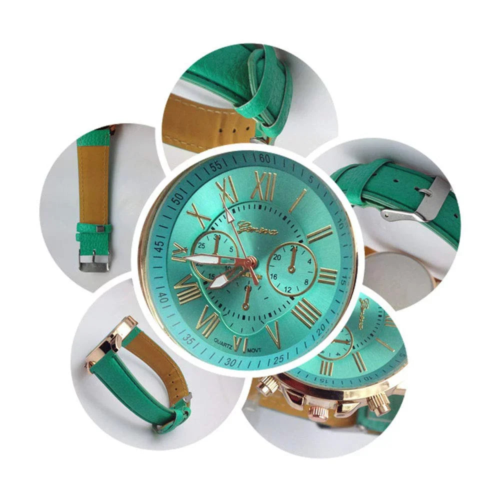Wholesale Watch Numerals Weicam Quartz Pack for 10 Women Girls Unisex Set Wrist Roman Ladies Fashion Watches PU Assorted Analog Leather Men