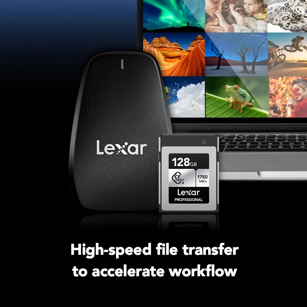 CFexpress Card 128GB 2 CFexpress Type Series SILVER and Lexar Card Card Professional 520 128GB Gen LCXEXSL128G-RNENG Type 1667x LRW B/SD SDXC B USB Memory with Memory Bundle Reader 3.2