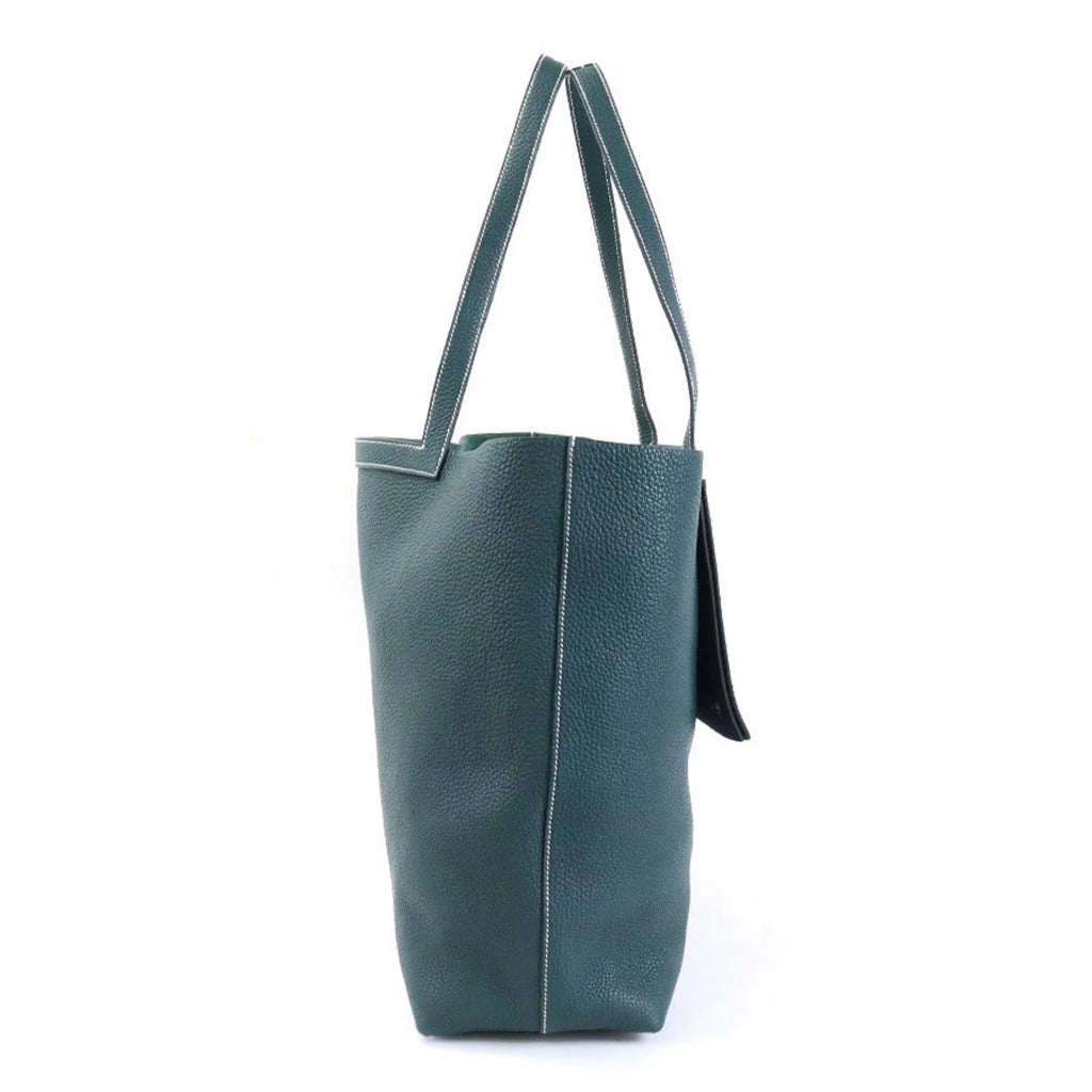 Tote 46 (Good) Cover Cypress Vert Taurillon Clemence Pre-Owned HERMES Serie Shoulder Bag Unisex