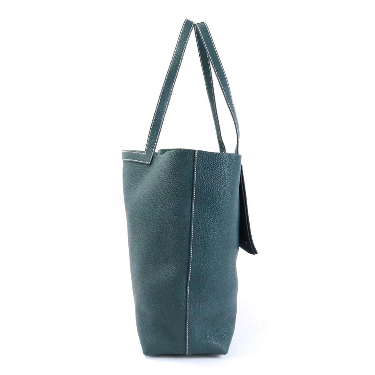 Tote 46 (Good) Cover Cypress Vert Taurillon Clemence Pre-Owned HERMES Serie Shoulder Bag Unisex