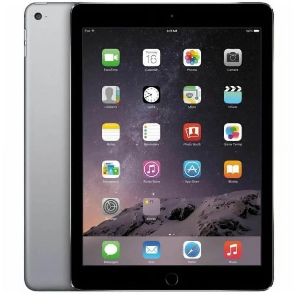 (Unlocked), + iPad Gray Air - Wi-Fi 64GB, Space 4G 2 (MH2M2LL/A) - (Refurbished) 9.7" Restored