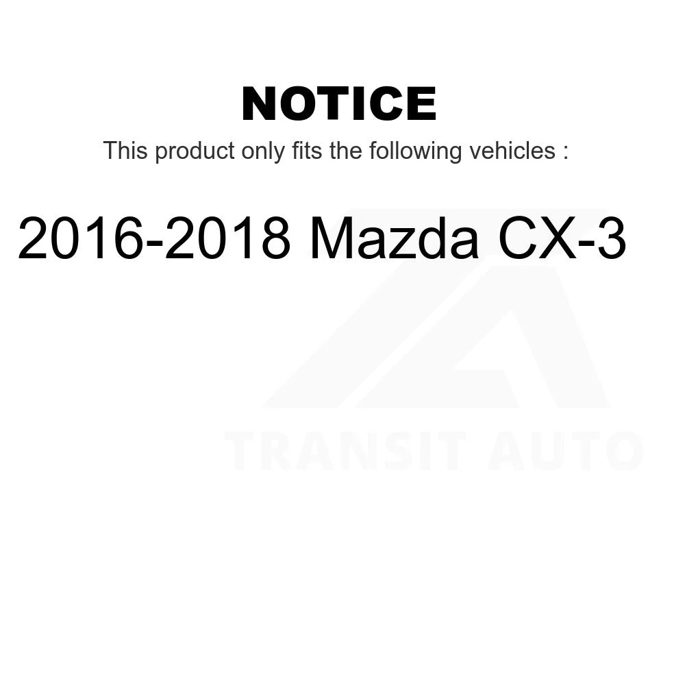 For KTC-100292 Kit Front 2016-2018 Pads CX-3 Ceramic Mazda Rear Brake