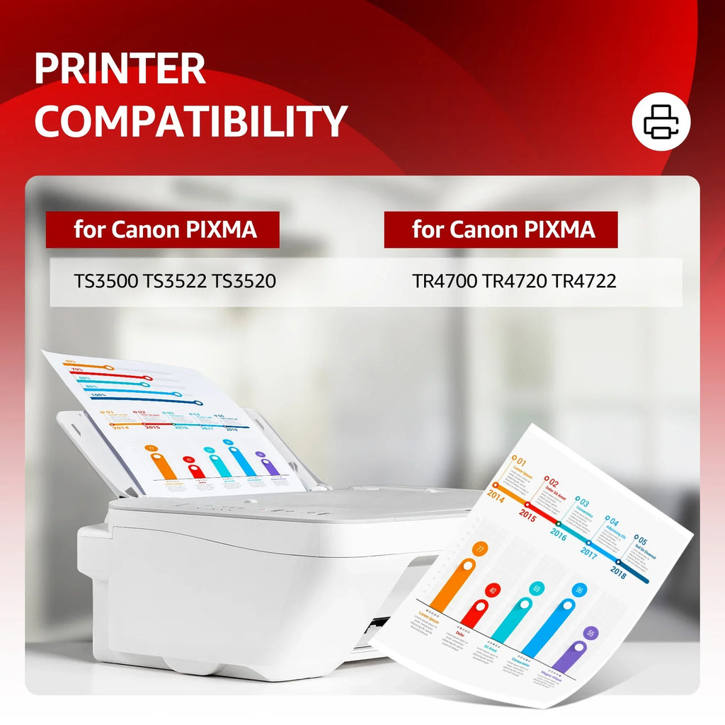 TR4720 275 Pack) Replacement Cartridges 2 Ink TS3520 PIXMA 276 and for Printers(Black Ink and 275XL for Canon TS3500 TS3522 TR4700 Color,
