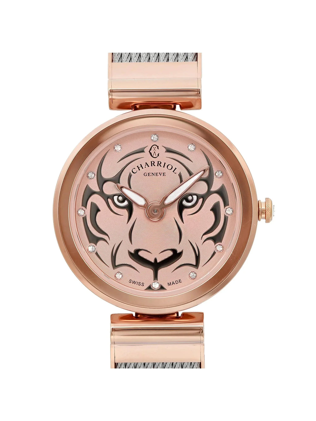 Tiger Forever Steel Ladies FE32.102.029 Charriol Watch Pre-owned New) (Like
