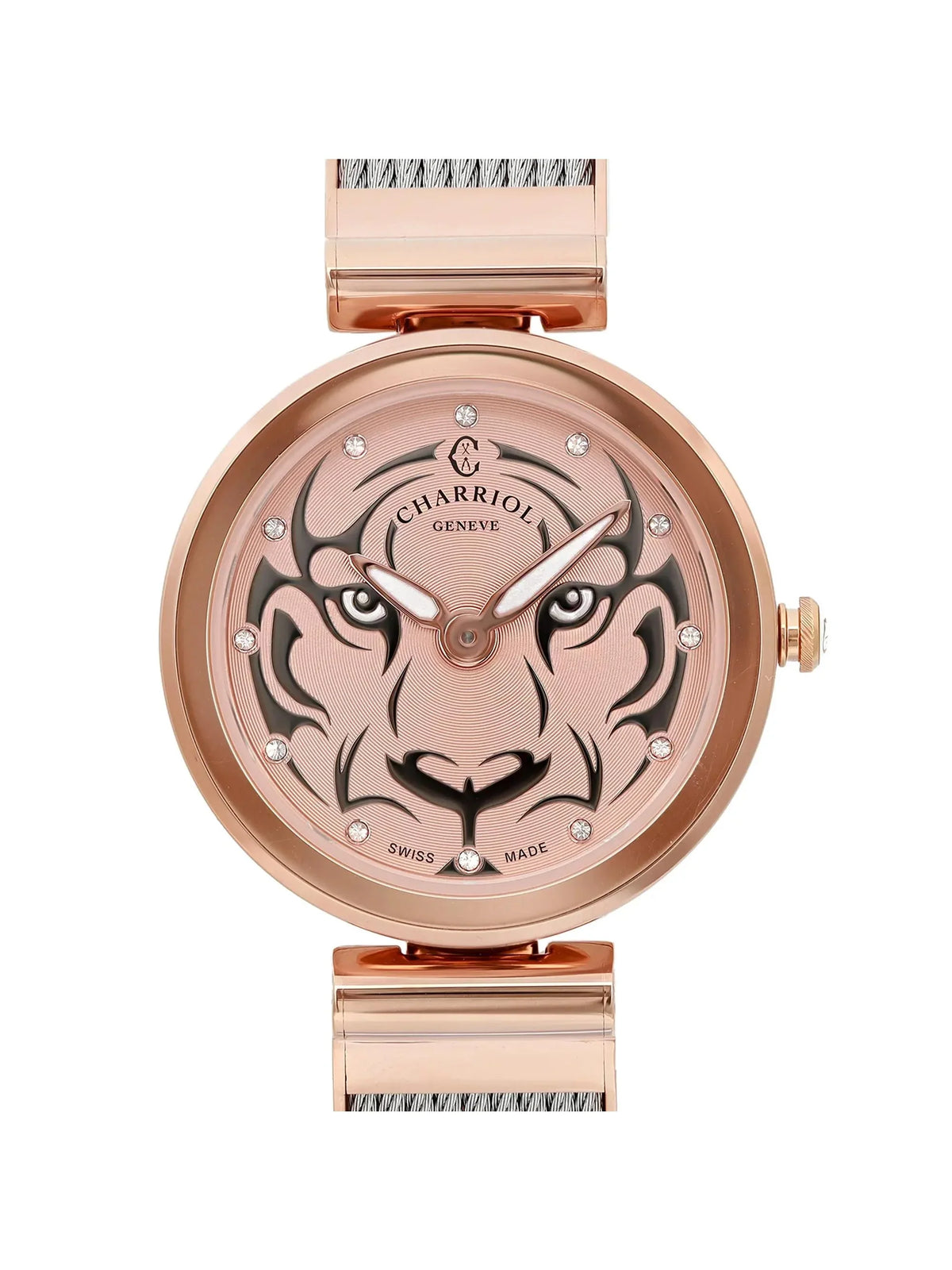 Tiger Forever Steel Ladies FE32.102.029 Charriol Watch Pre-owned New) (Like