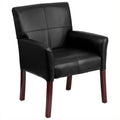 Black with Chair Legs in Lane Executive Kingfisher Mahogany Guest Side