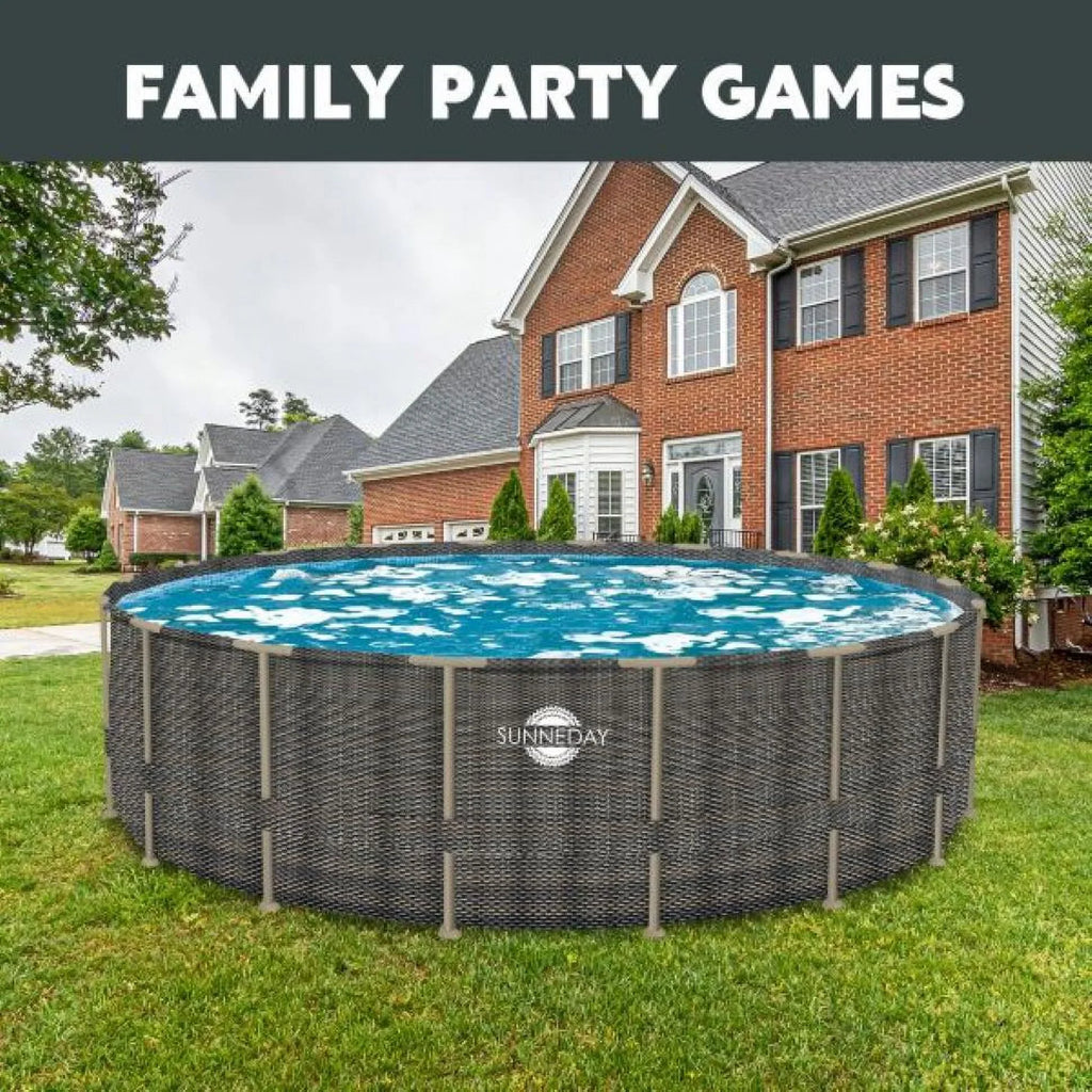 Rattan Sunneday 52 Pool Soft-Sided in. ft. 24 Oasis x Round