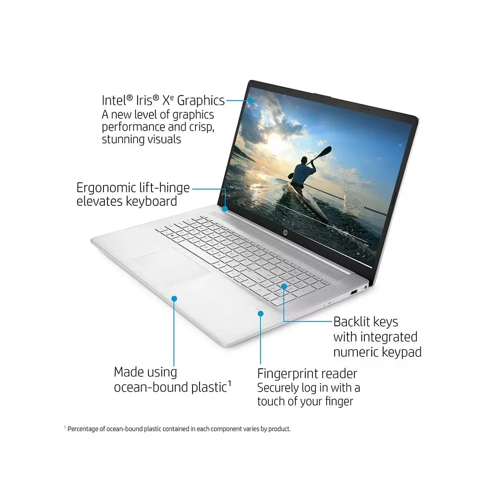 i7-1165G7, IPS FHD Generation SSD, 512GB USB RAM, Laptop 32GB Keyboard, Intel 2021 Iris Xe OS, Core Computer, Backlit Audio, 16GB HD PCIe 17.3" Windows Intel Webcam, Silver, HD Graphics, 11th Card