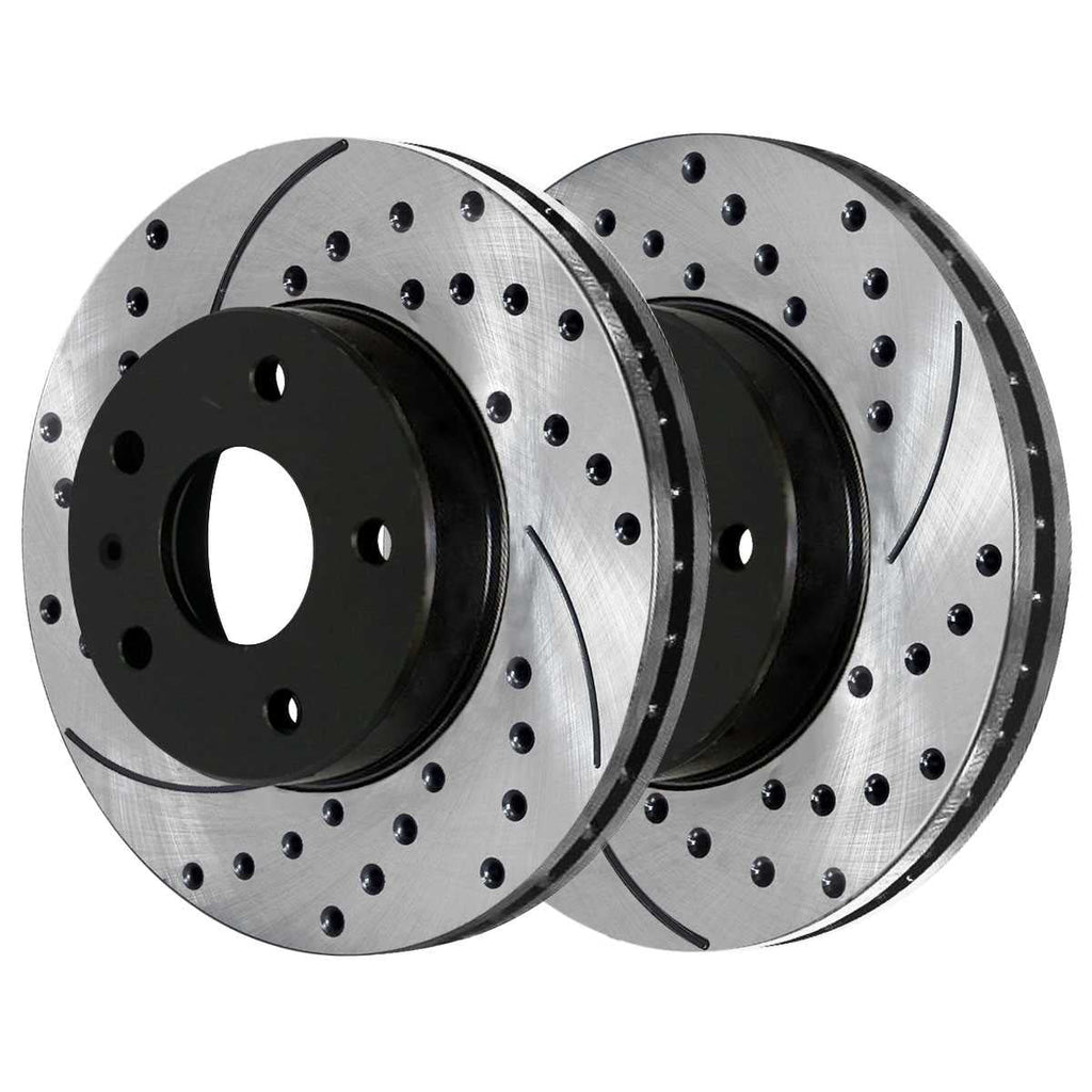 Slotted Front 2006 Drilled for Kit 2003 and 2007 Pads and Brake 2004 2010 1.9L Rotors Golf 2002 2008 City Golf Replacement Volkswagen AutoShack Beetle 2.0L 2000 Rear 2005 FWD Ceramic Black 2009