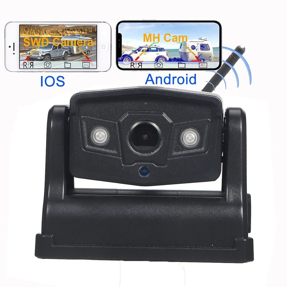 Wireless, Front/Rear High-Capacity Backup View 9600mAh WiFi Camera, Battery Magnetic JahyShow