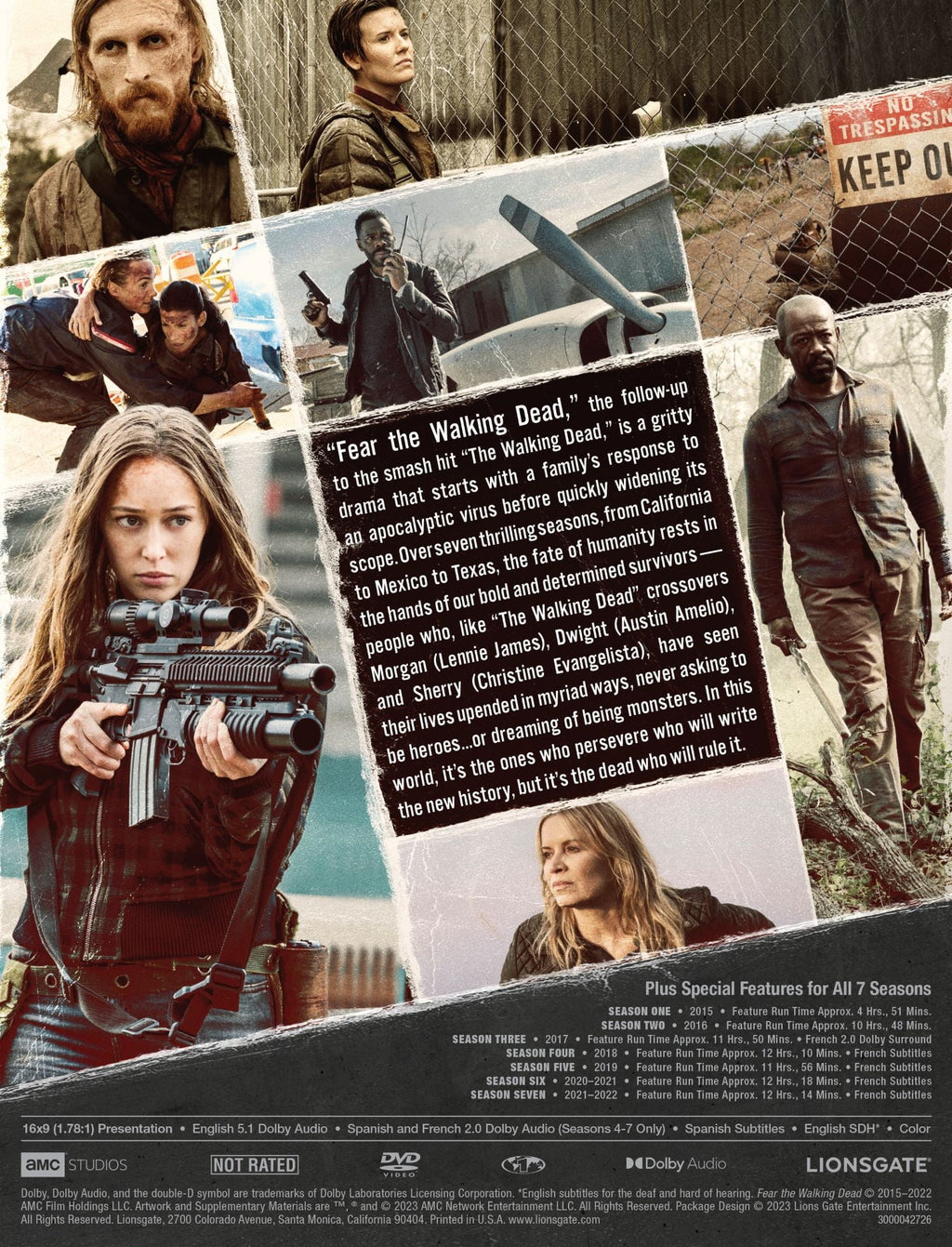 Season WM Fear 7 - 1 Dead (DVD) Walking Exclusive The