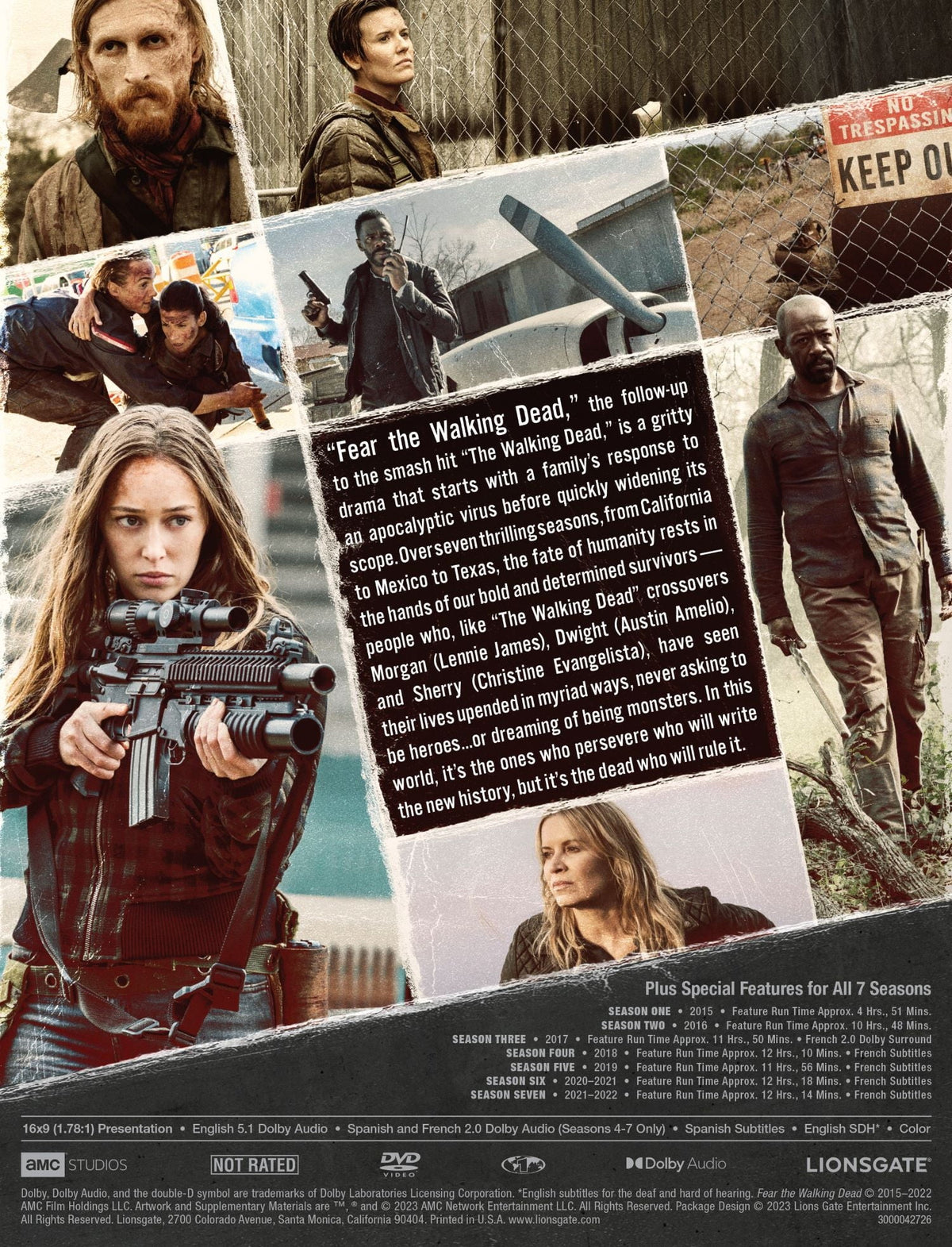 Season WM Fear 7 - 1 Dead (DVD) Walking Exclusive The