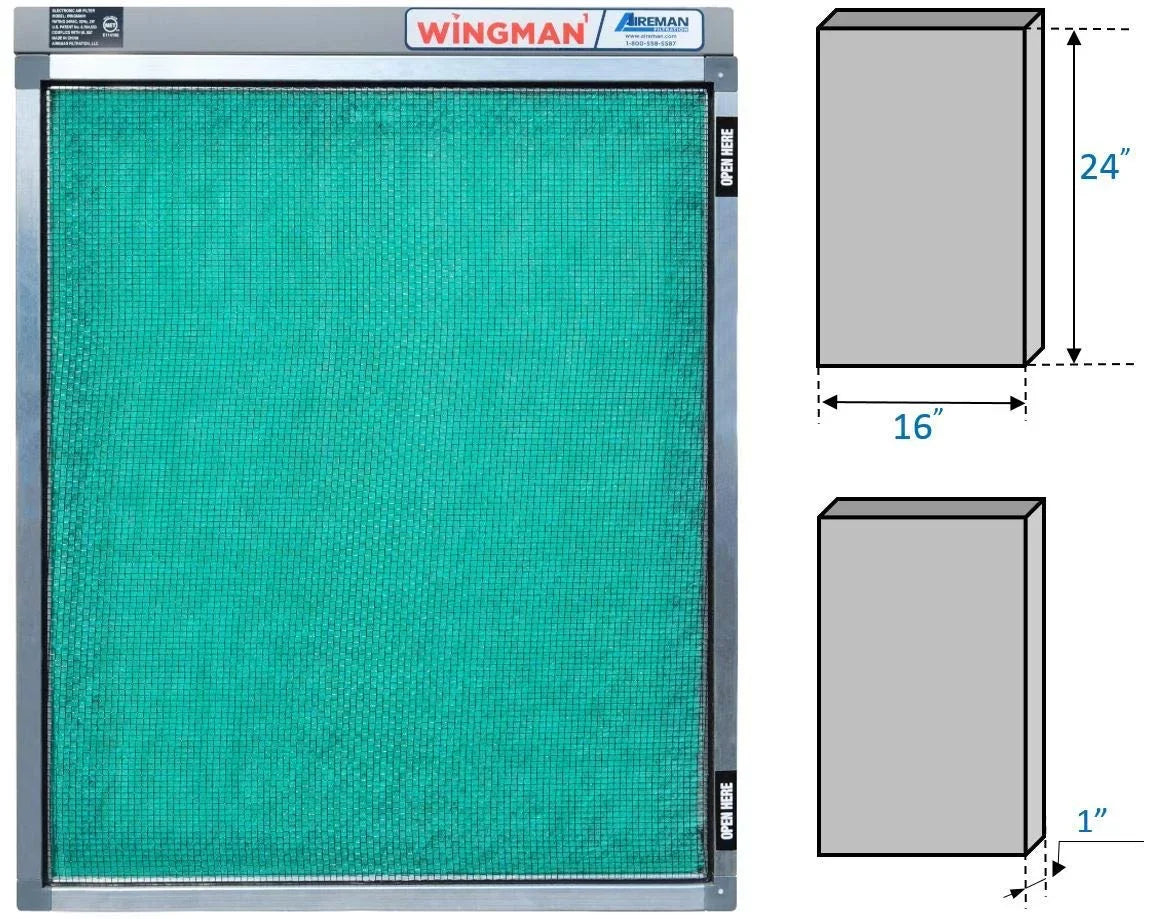 Air Installed- 16x24x1 IN! and Replace Filter IT Furnace Simply Filter Homeowner Electronic Your Current AC Air - PLUG