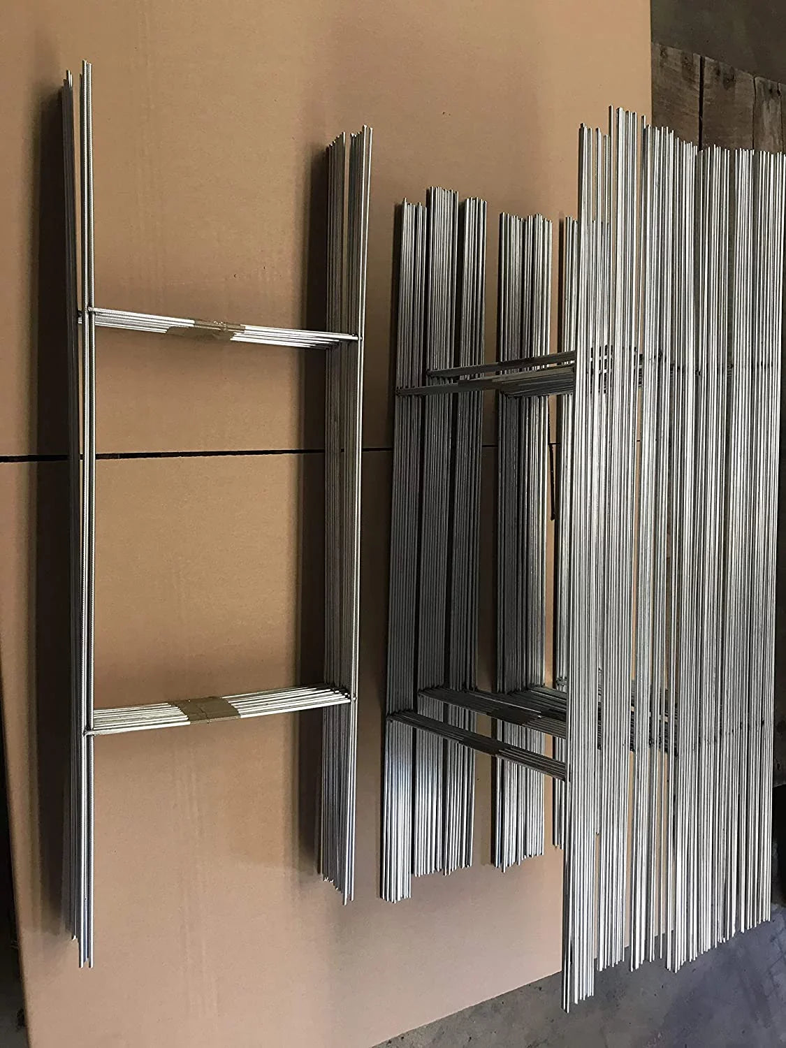 Tall Wire 50 Same 5mm use Holder, Metal 10'' x 10 Day Galvanized Wire x 30'' Inch Gauge Double Stake Signs Wide Sign 9 Stake or with Ship and (Pkg50Stake30) Signs, H-Frame Corrugated 30 4mm