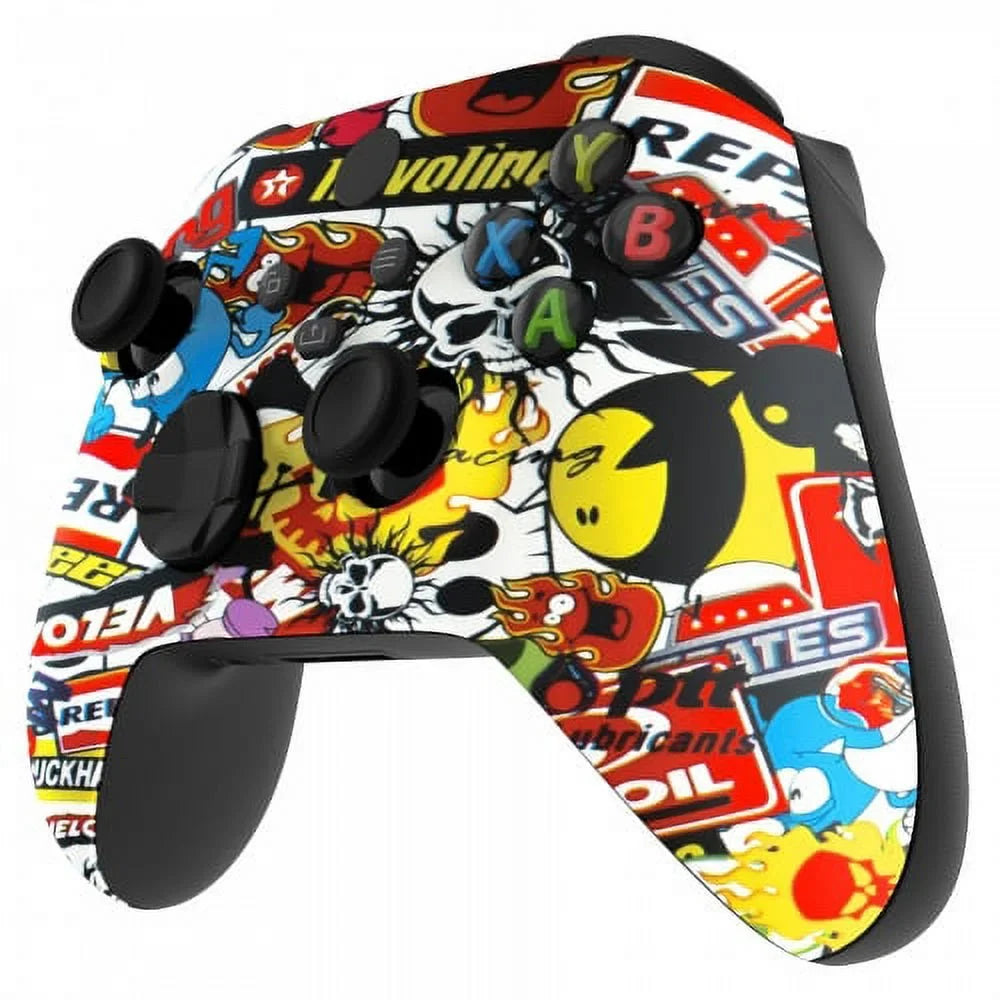 Xbox (with Controller "Sticker One UN-MODDED jack) Unique Bomb" Custom X Design 3.5