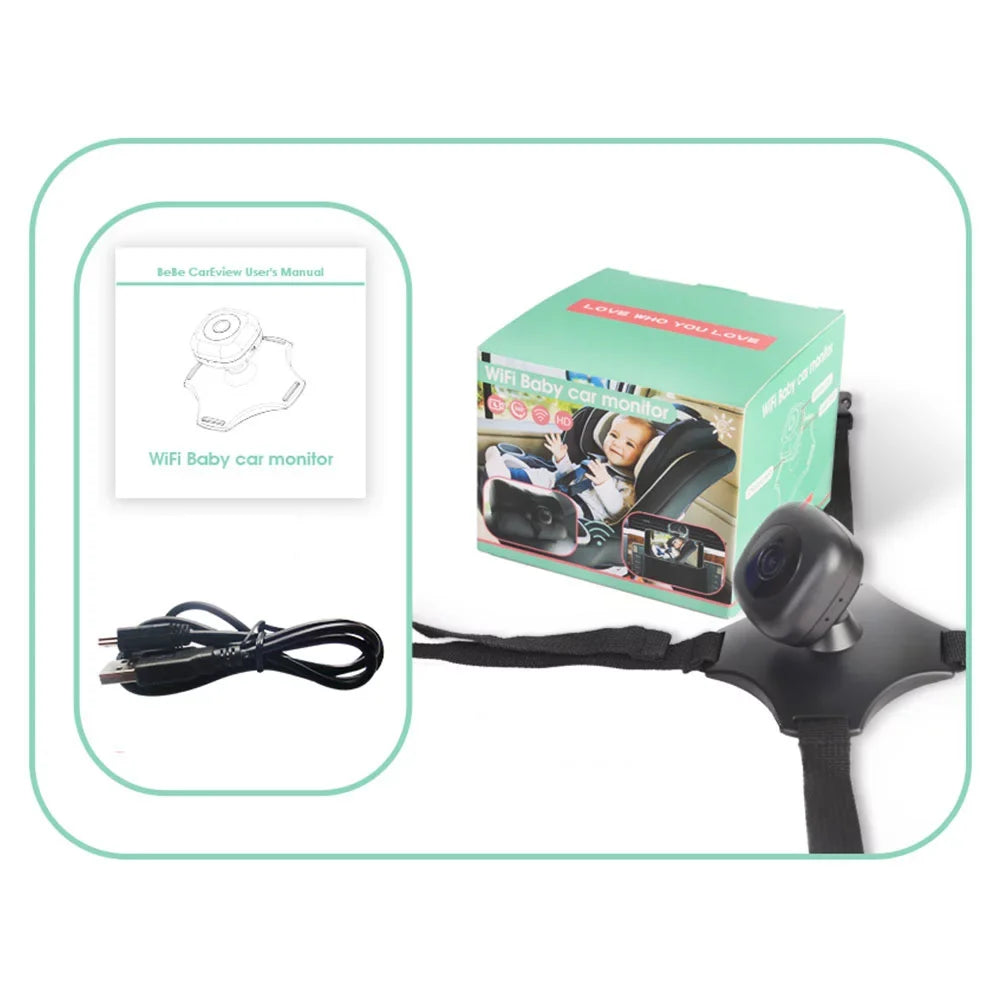Anself Baby - with 360° Powered USB Mirror Car Camera Vision and Night Rotation Wireless