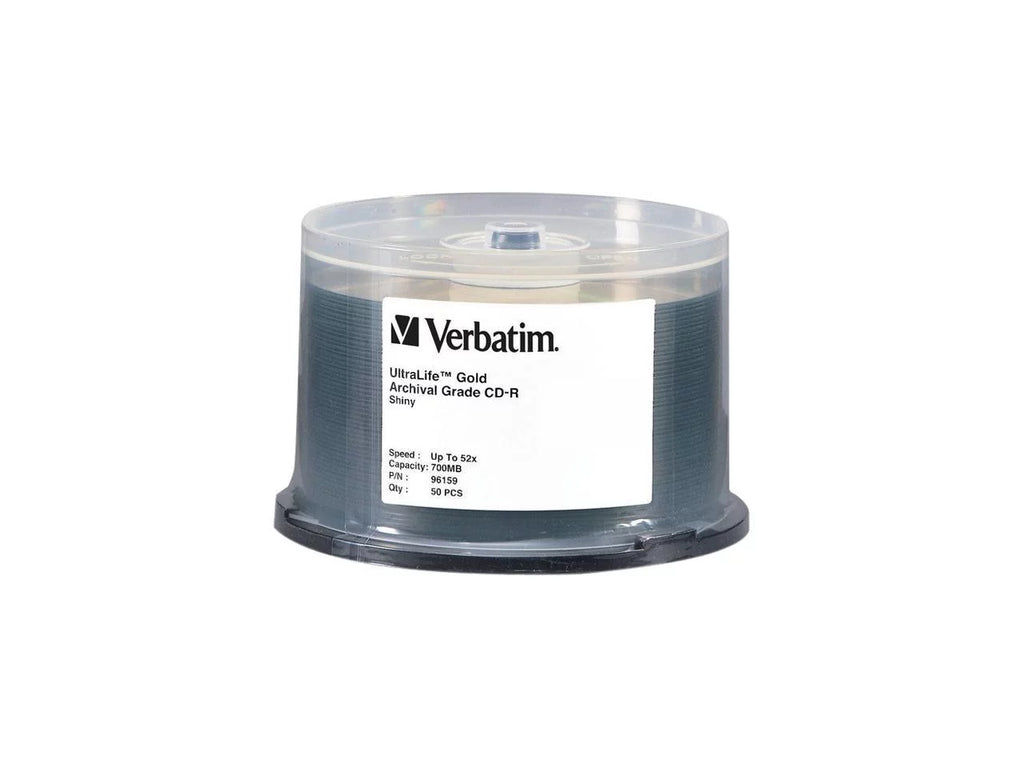 52X Packs 700MB 96159 design CD-R Verbatim Gold Archival Grade Spindle UltraLife 50 Disc