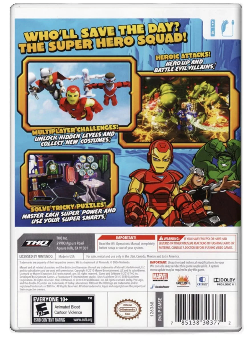 Gauntlet Infinity Squad Marvel Wii Super Hero (Used) - Nintendo Used