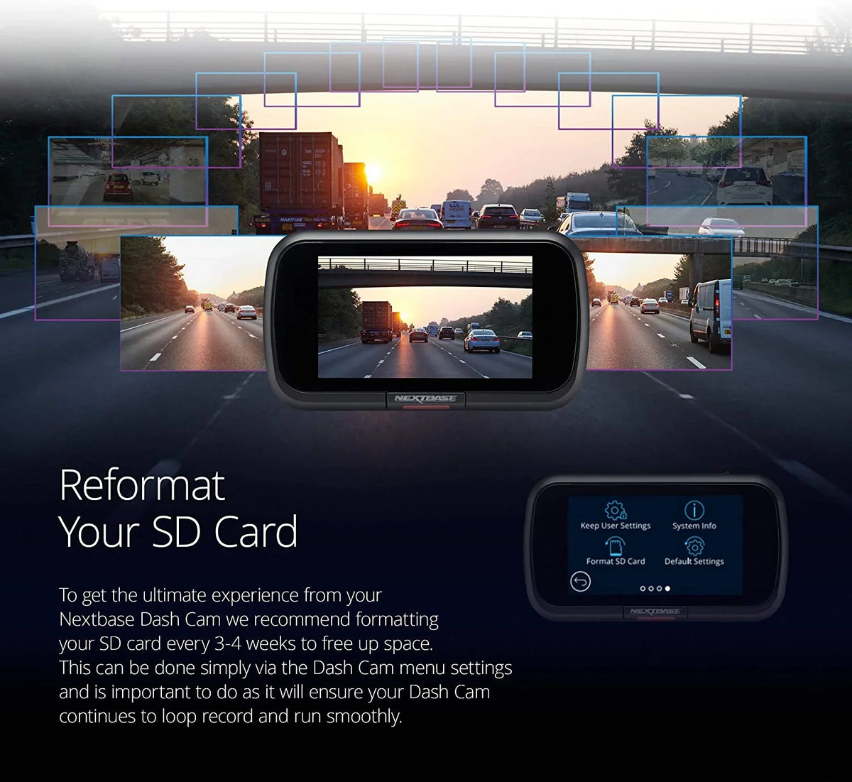 SD - Protects Pack Dash 32GB All and Case Go from Cameras Carrying Nextbase Fits U3 Dash Camera with Nextbase