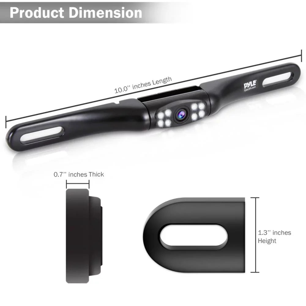 Vision, Waterproof Reverse or Rear View Front Backup PYLE Camera, Mountable, Rear Night PLCM2710.5 - Parking Cam,