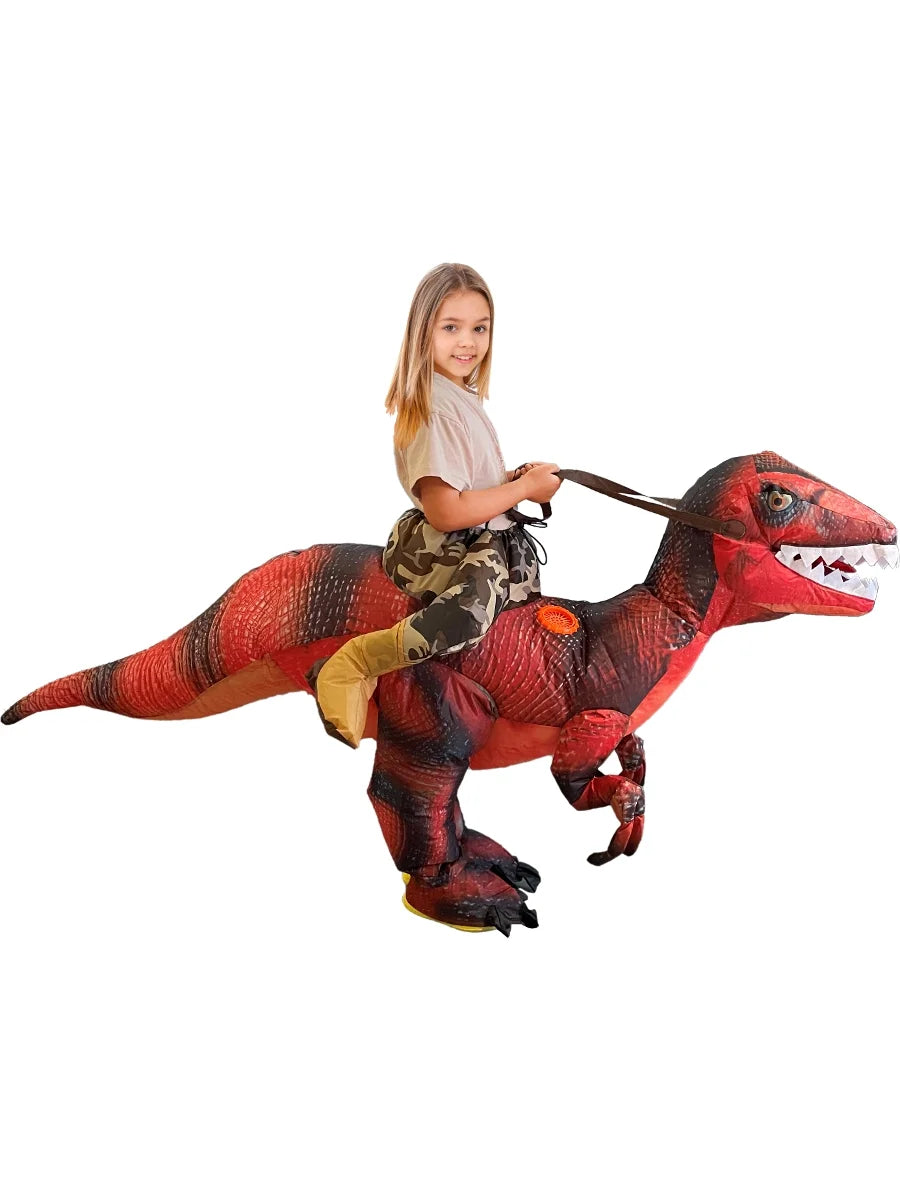 Costume Dinosaur On air-filled Velociraptor Child's Ride Halloween Studio