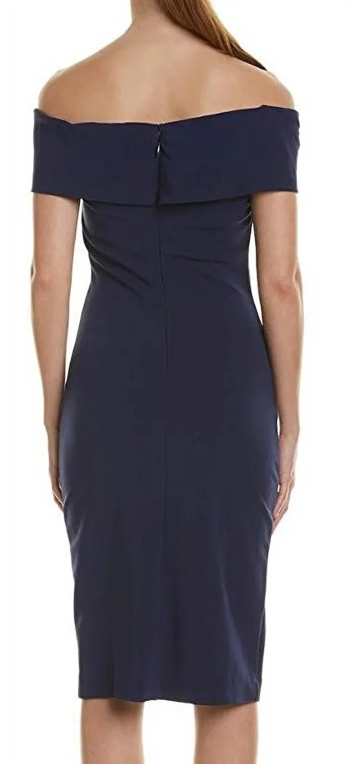 Shoulder Nicole Artelier Twist Small US NAVY Off Dress, Miller Structured