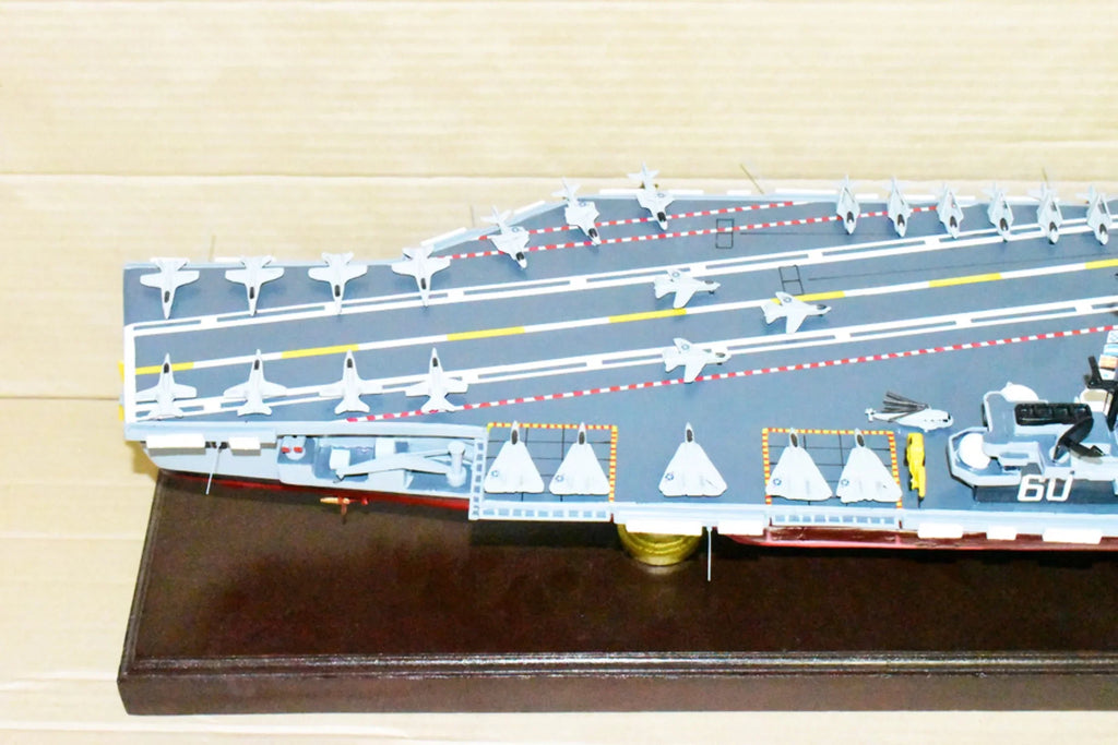 Aircraft CV-60 Model,Navy,Scale Model,Mahogany,Forrestal Class Saratoga USS Carrier