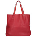 Taurillon Pre-Owned 36 Sense (Good) Hermes Clemence Tote Ladies HERMES Red Bag Double