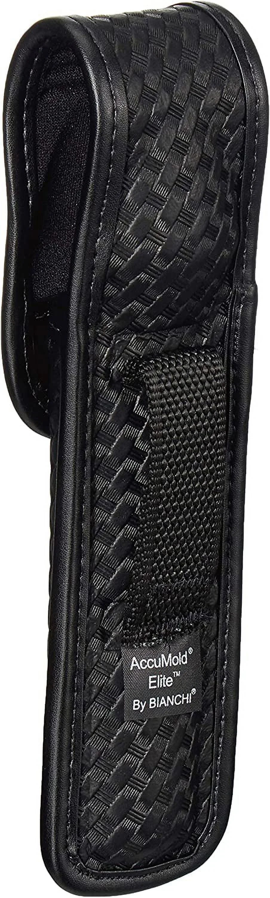 Snap - 3) Bianchi Covered 22239 Compact Elite Pouch Light Brass - Size 7911 (Basketweave Accumold Bianchi Black,