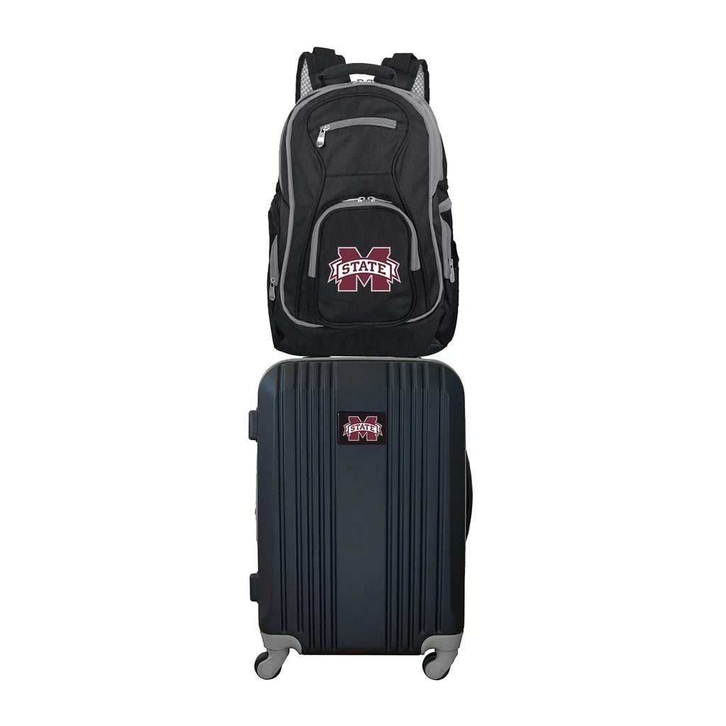 Bulldogs NCAA Backpack and Luggage Set State 2-Piece Mississippi