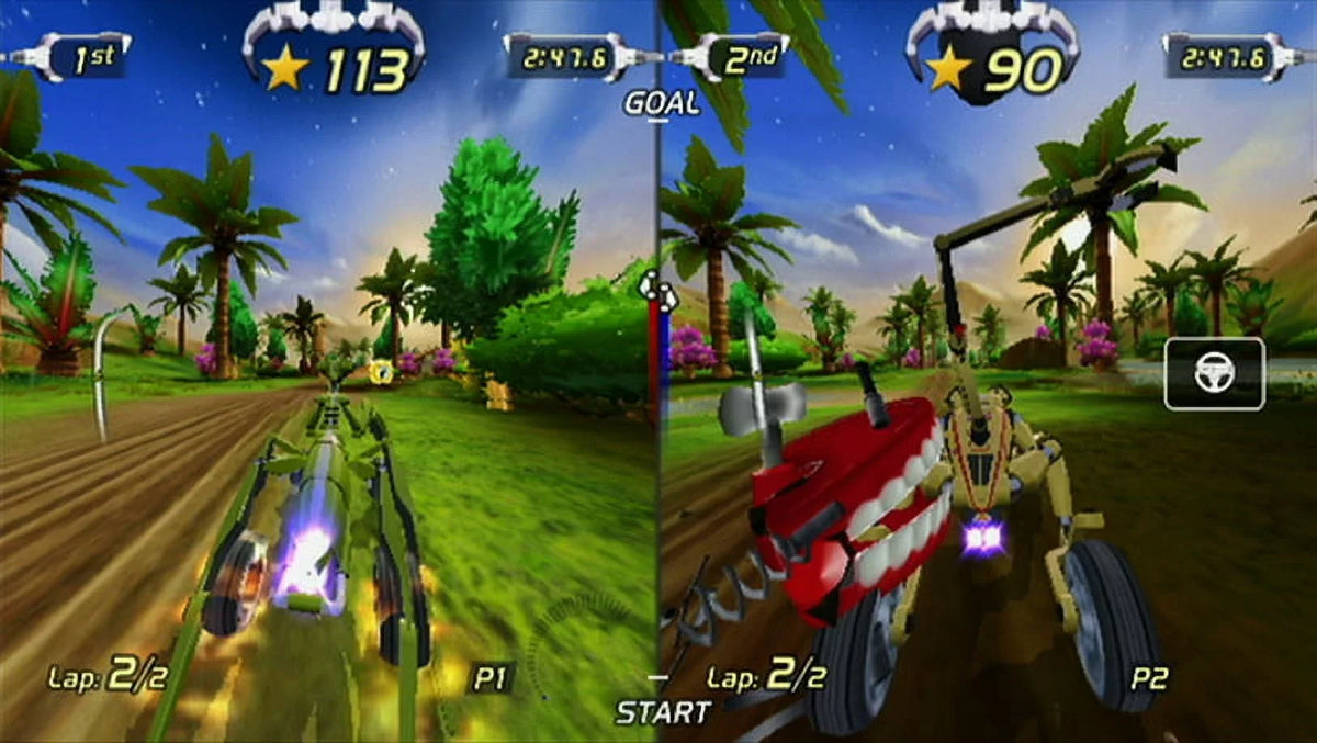 Wii Trick Nintendo Racing Excitebots: -