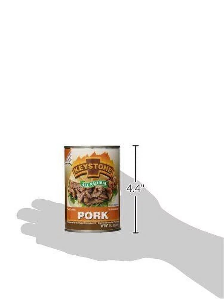 Camping Pack Food For Backpacking oz All Cans Emergency of (12 Pack) to Eat- Survival and Pork Can Keystone Ready 12 Hiking Natural 14.5