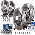 Detroit C/V 328mm Grand for Replacement 30pc Front Disc Caravan Axle Ram Country Town Nuts - Lug +20pc Rotors & Set - Pads Brake Routan 330mm Rear