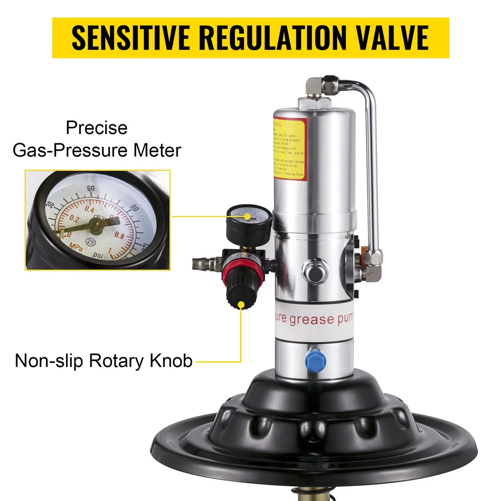 Air High 5 Pump Grease Injector Gallon Filler Pressure VEVOR Pneumatic Compressed