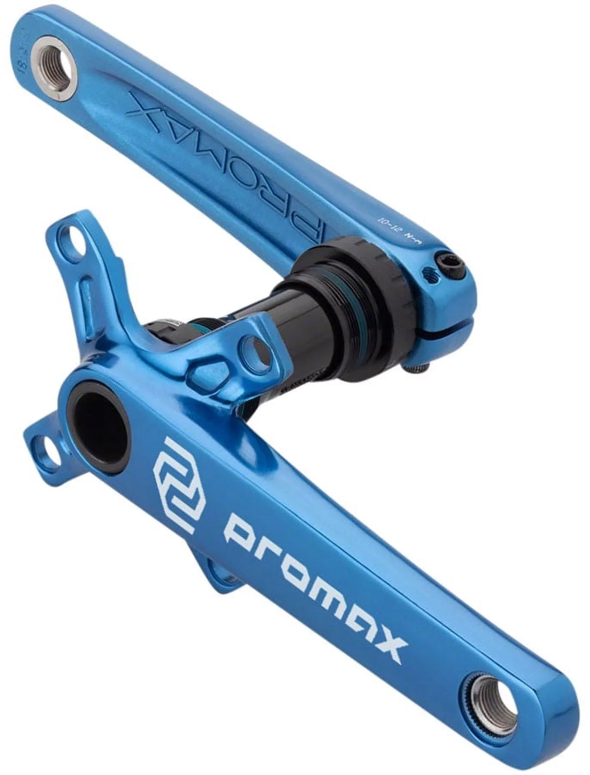 Crankset 170mm, CF-2 68mm 24mm Spindle, Blue - English Included, BB 2-Piece, Promax