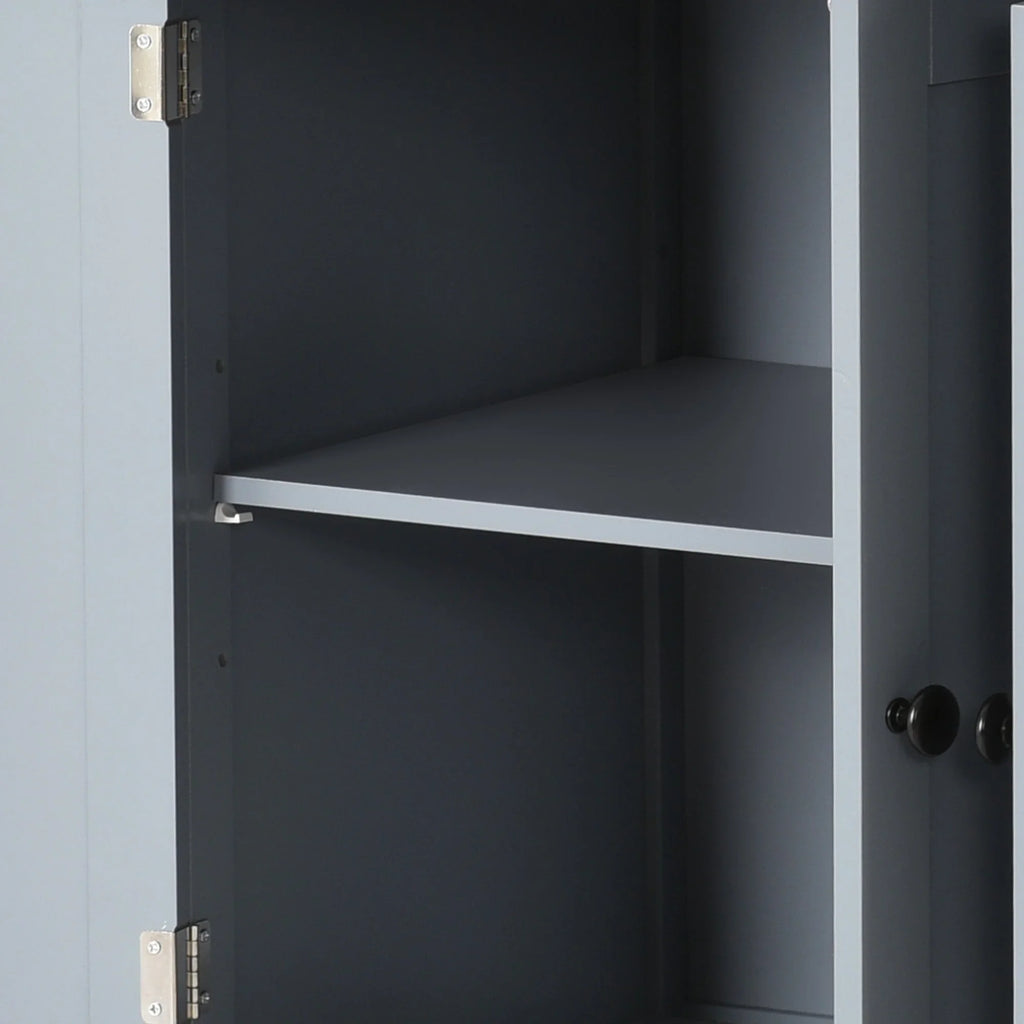 Kitchen Wood Locking - Blue Wheels Grey Top Island Solid Granite with Cart and