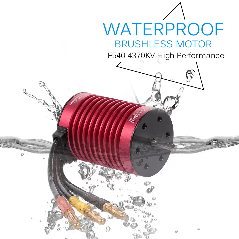 BEC HOBBY SURPASS RC 45A Waterproof 4370KV for with Brushless ESC Car Eccomum 1/10 Truck Motor F540