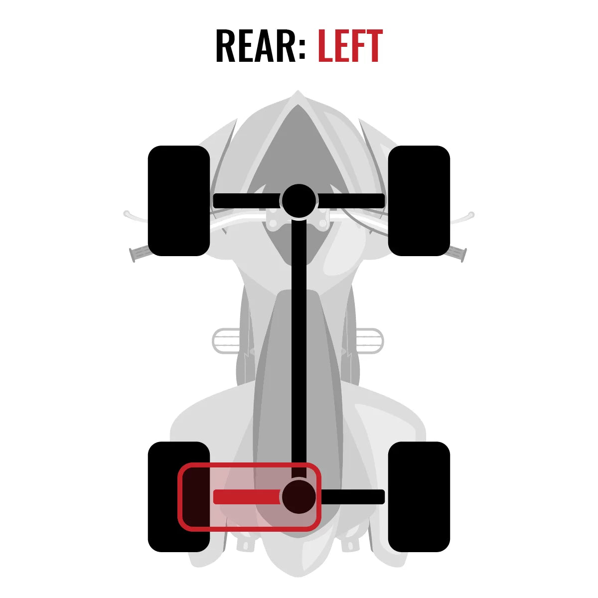 Can-Am with Left EFI Rear Outlander 800R XT 2015 Axle 4X4 Sixity - compatible MAX