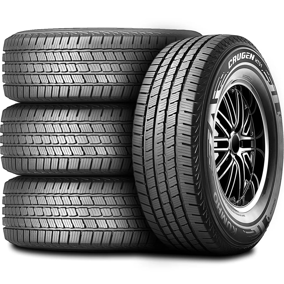 All GMC Crugen 113T Weather 4 1500 2010-20 Silverado Chevrolet SLE Kumho WT, (FOUR) of 2014-18 Tires 265/70R17 1500 Sierra Set HT51 Fits: