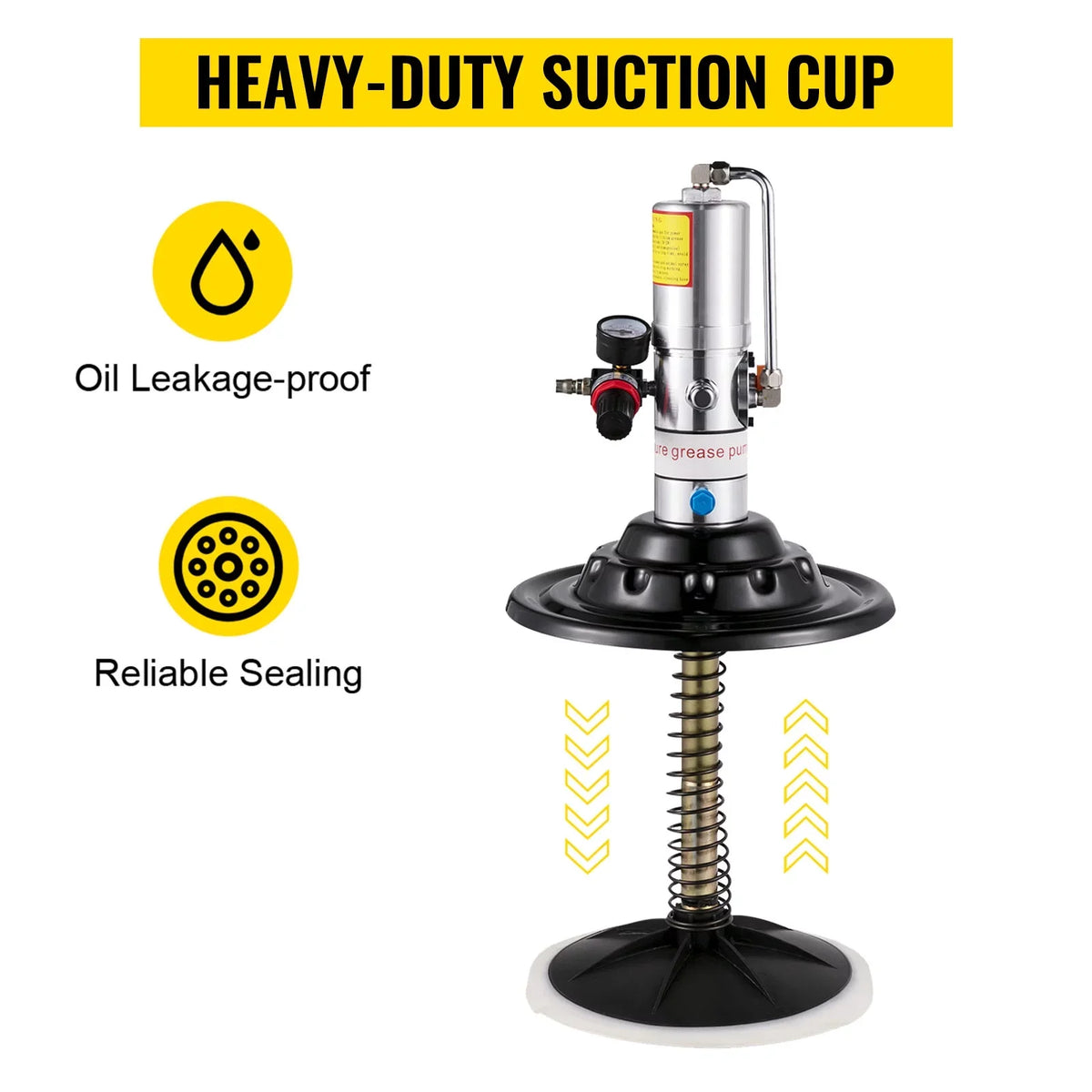 Air High 5 Pump Grease Injector Gallon Filler Pressure VEVOR Pneumatic Compressed