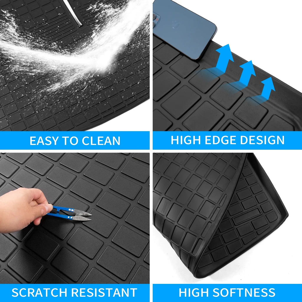 2021 Explorer Ford Cover Accessories Weather Seat Passenger 2022 2020 6&7 All Explorer Mat) Trunk Liner Backrest Fit Cargo 2023 Back for Protector Mat with TPE (Trunk Mat