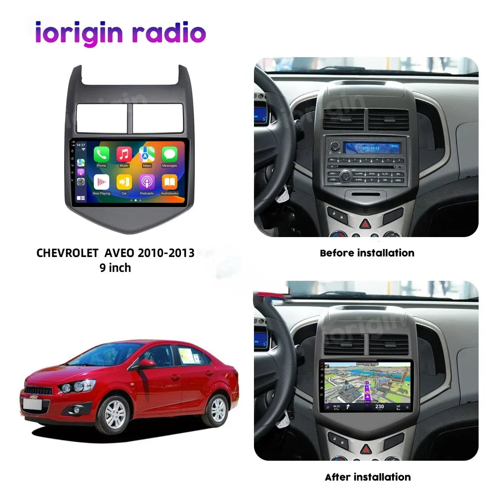 GPS BT Car Chevrolet For 2011-2015 Carplay Sonic 4G+64G WIFI Android Radio Aveo