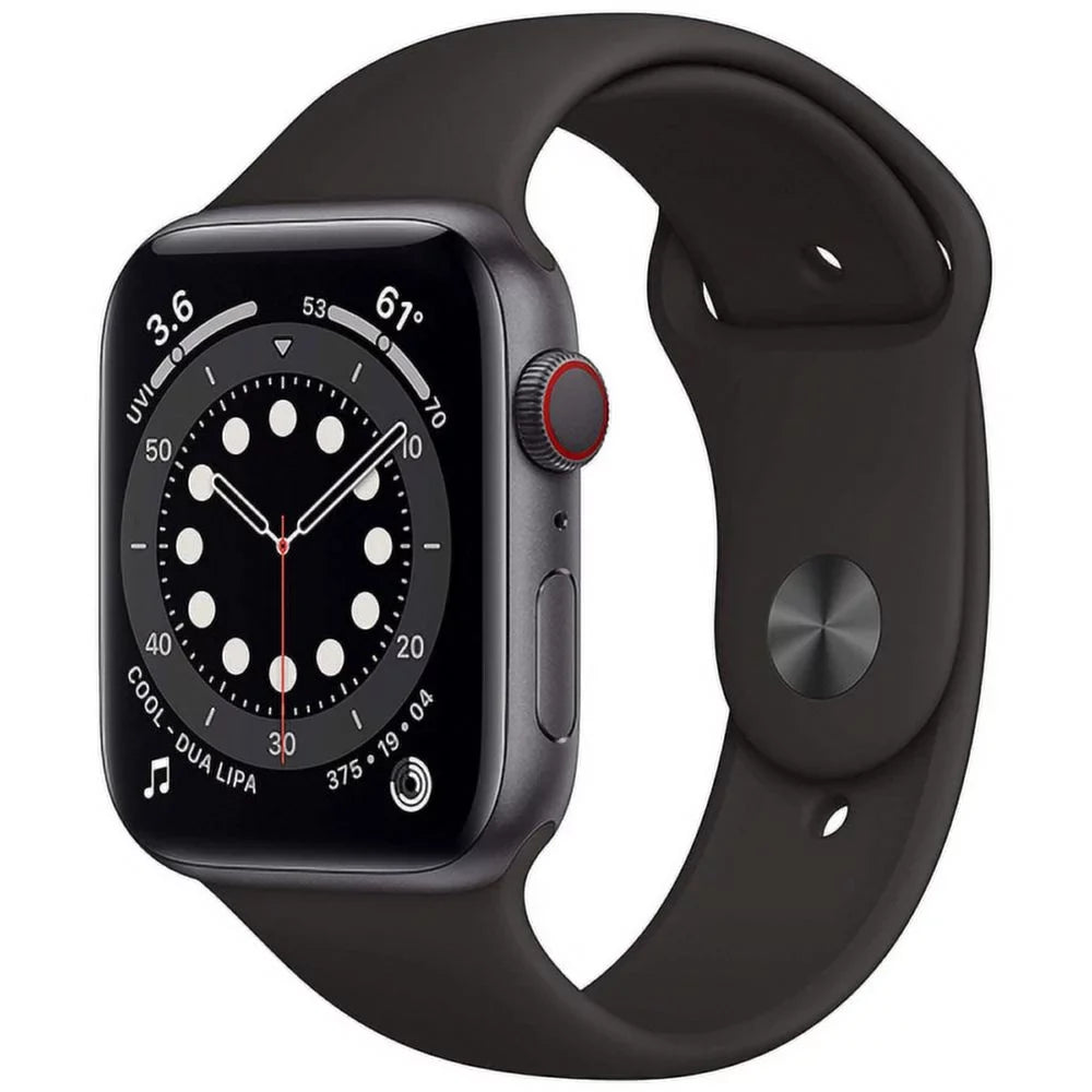Band 44mm Fair Series Case Gray Space - Pre-Owned + - Watch Aluminum Black GPS - Cellular (2020) Sport Unlocked 6