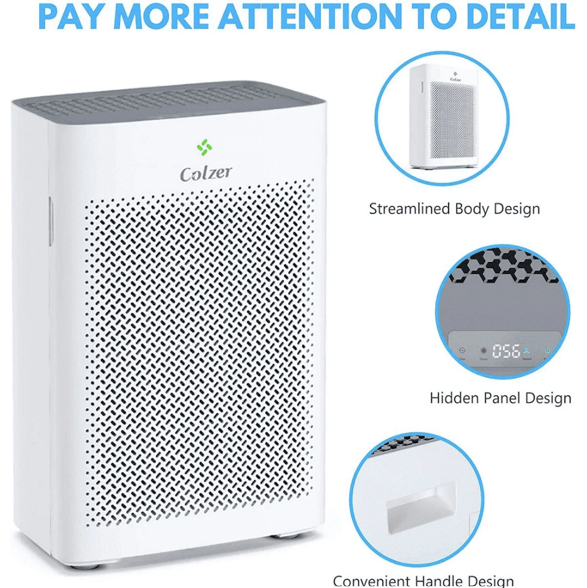 Composite Open WHITE Filter Hepa Purifier With EPI-328 Air - Colzer Box