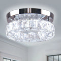 Hallway Fixture Flush Diisunbihuo 9.8" 6000K LED Mini W Mount Kitchen Ceiling Ceiling for Chandelier Lamp Fixtures 15 Light Round Crystal Foyer Light