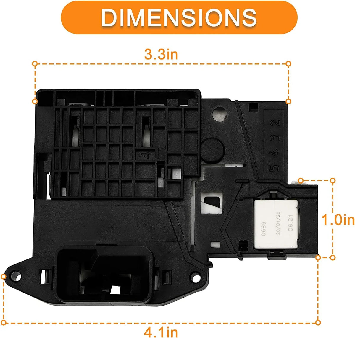 EAP7792232 Washer for PS7792232 Lock & 2667085 Assembly Door LG Washing EBF62534401 - Kenmore AP5672154 Front-Load washers Exact Switch Machine,Replace 796-series OEM EBF61315802