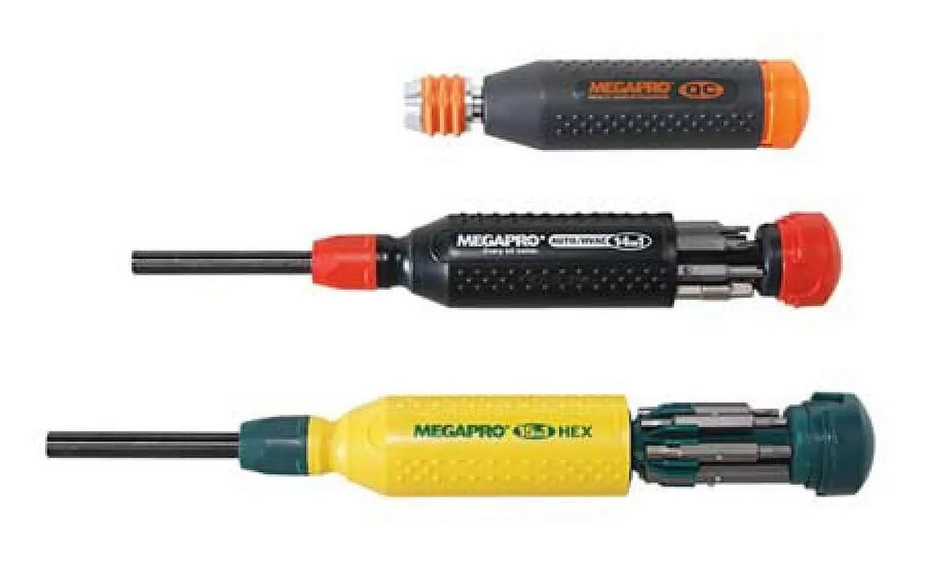 Multi-Bit MEGAPRO 151NAS-B Screwdriver,15-in-1,8-1/2"