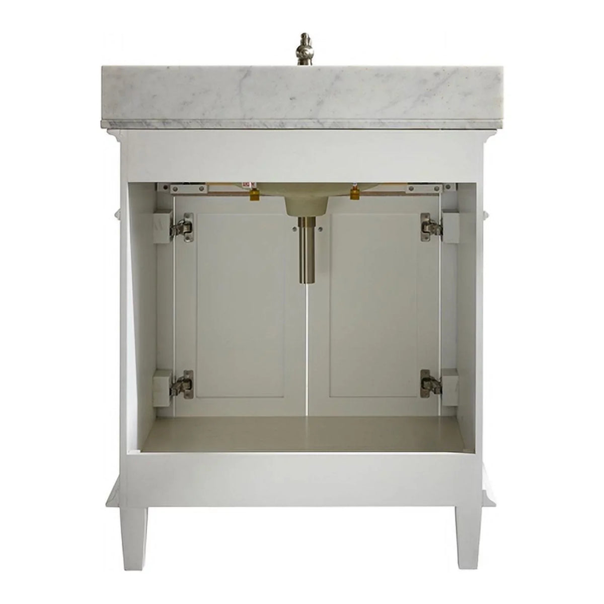 Legion Wood Furniture Sink MDF/Veneer Cabinet Vanity Contemporary in White 30"